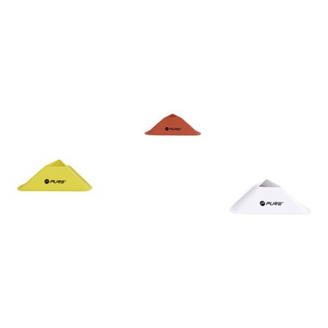Pure2Improve | Triangle Cones Set of 20 | Red, White, Yellow - 3